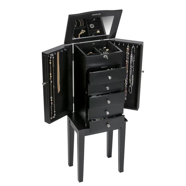 Black standing on sale jewelry box